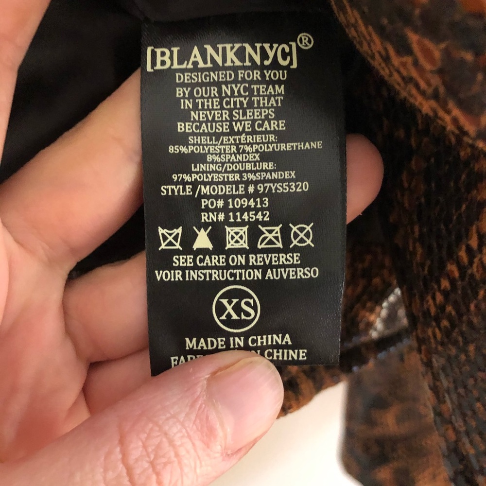 BLANK NYC animal print fringe moto jacket - Picture 12 of 15